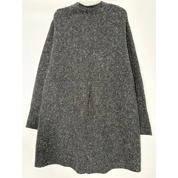 EILEEN FISHER Womens Black 100% Wool Long Cardigan Sweater Size 2XL - Picture 2 of 13